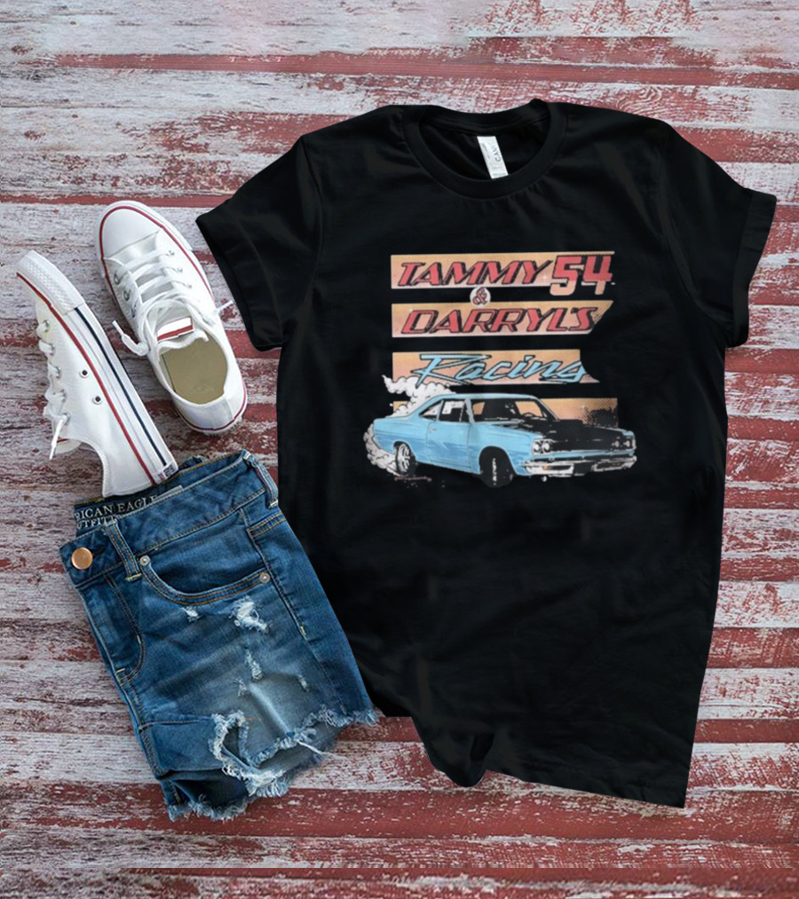 Tammy 54 Darryl's Racing Vintage Car Chelcie Lynn Trailer Trash Tammy T-Shirt