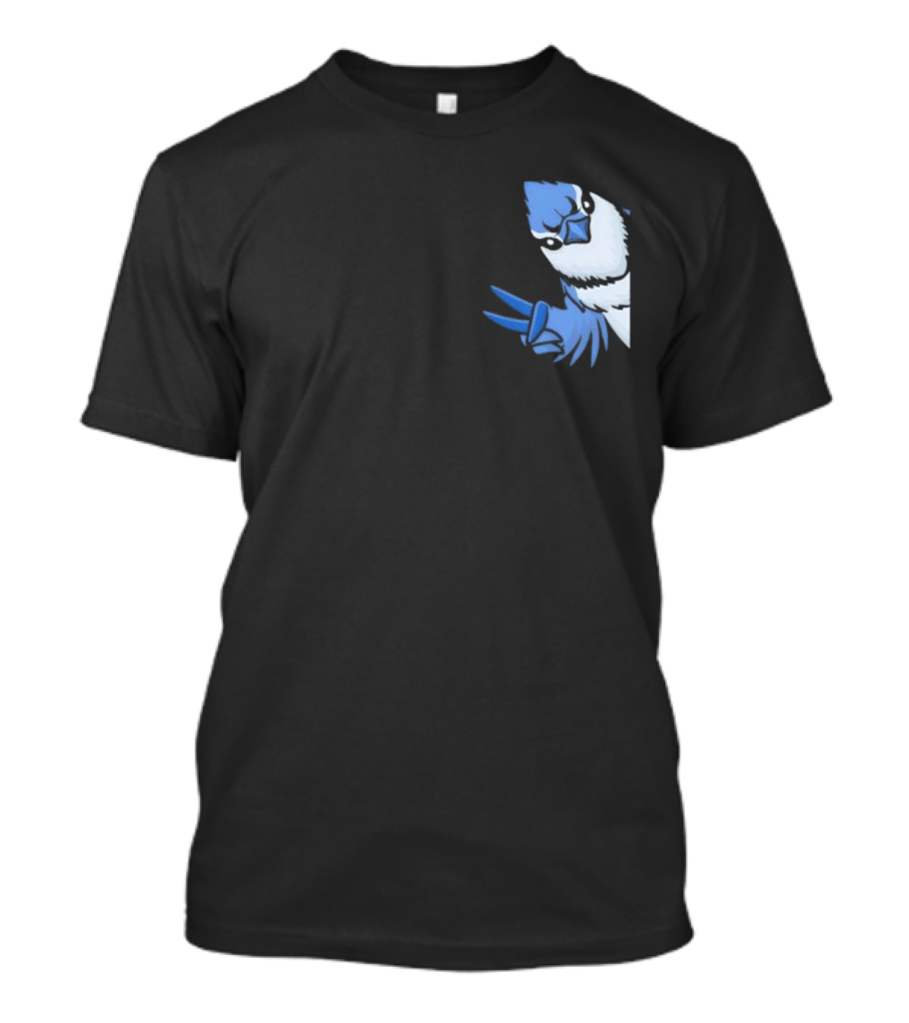 Blue Jay Cyanocitta Cristata Peace Gesture T-Shirt