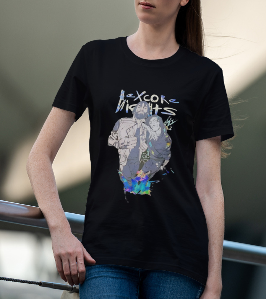 Hexcore Nights Arcane Anime Characters With Vibrant Colors And Dynamic Poses T-Shirt