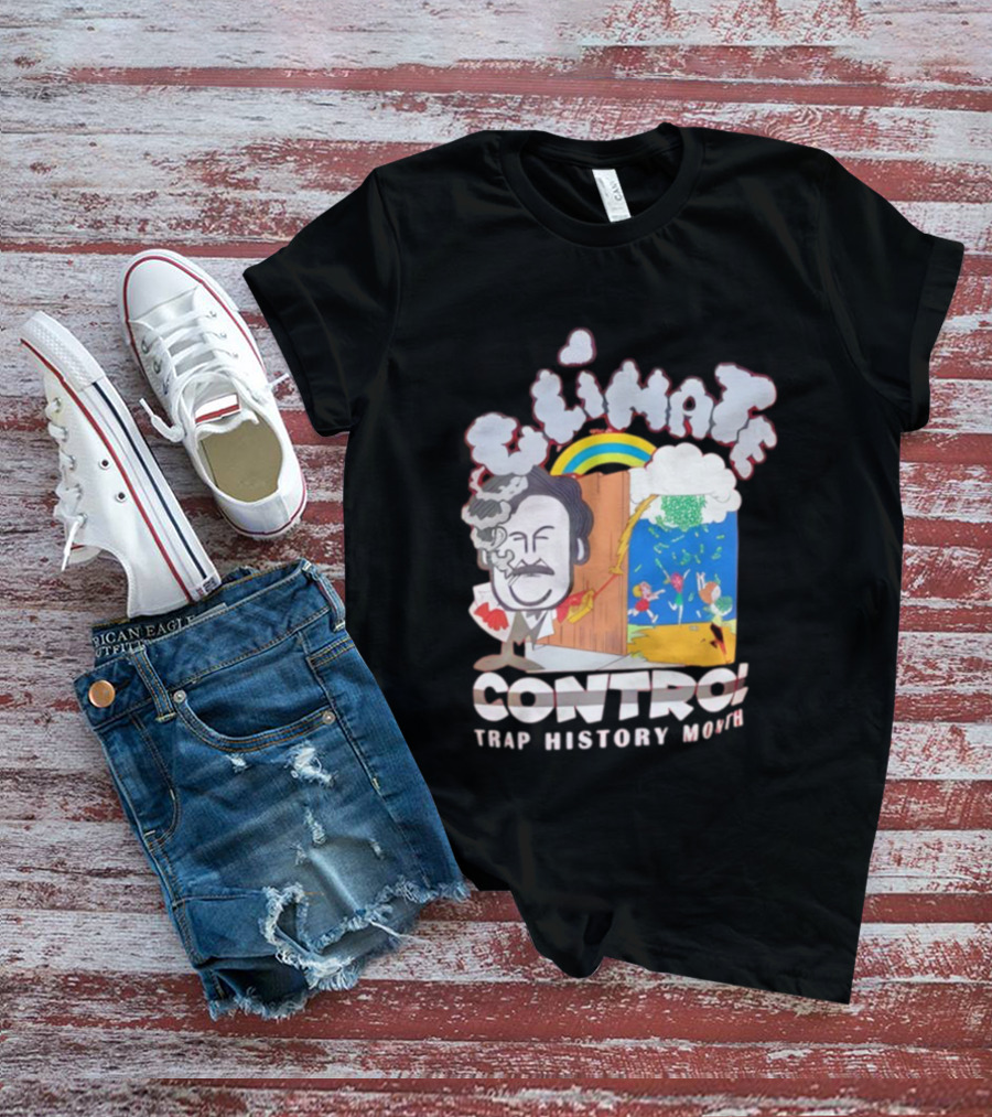 Jmacworldwide Climate Control Trap History Month Rainbow Cartoon Style T-Shirt