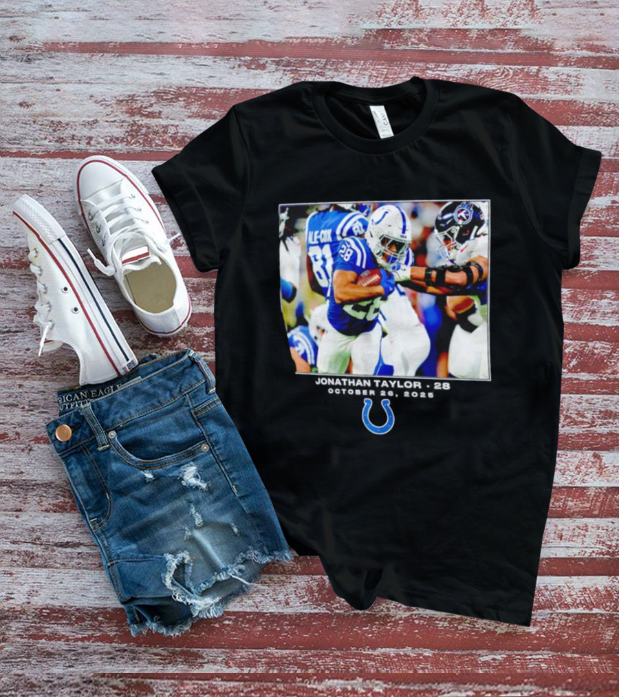 Jonathan Taylor Colts NFL Week 8 Action T-Shirt