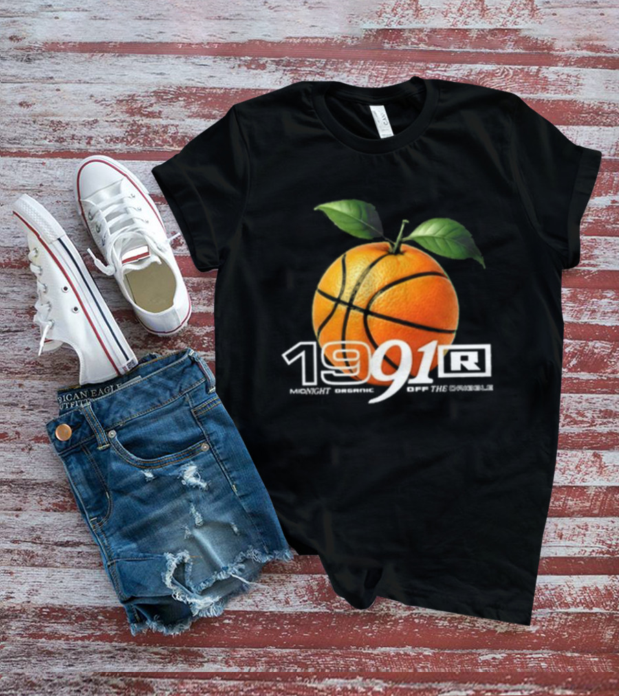 Larry June TFM 1991 Midnight Organic Off The Dribble 2.0 Basketball Orange T-Shirt
