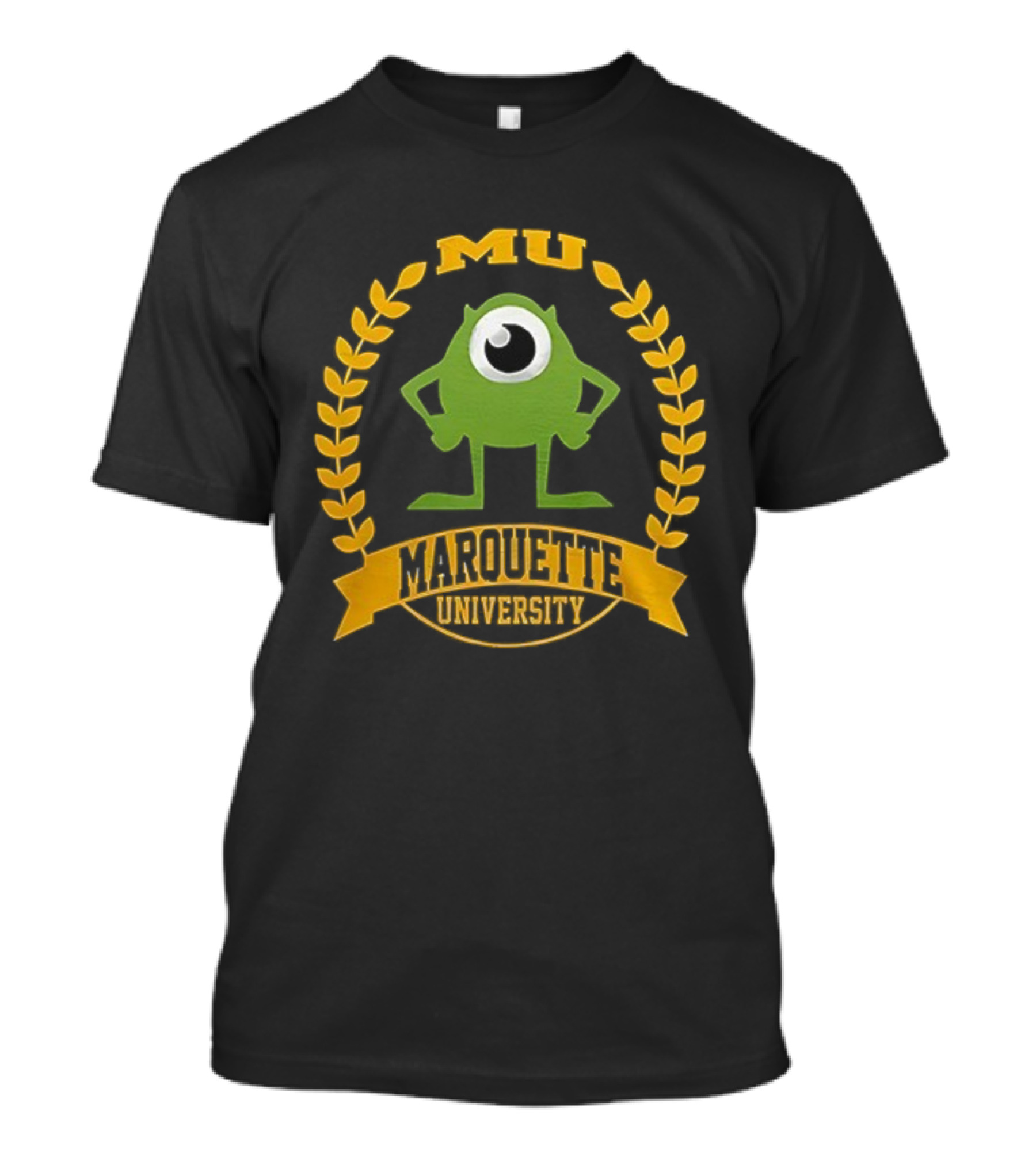 Marquette University Monsters University Collaboration Mike Wazowski Character Icon T-Shirt