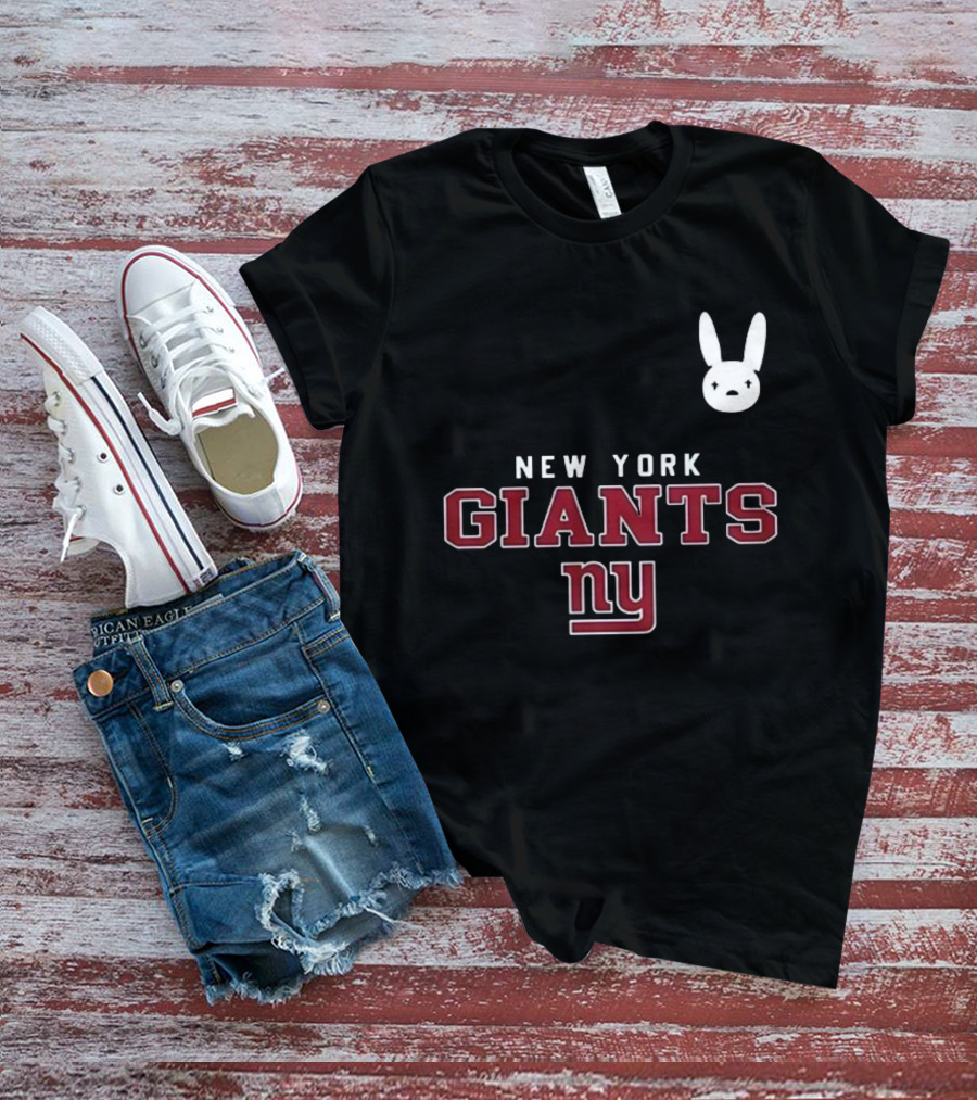 New York Giants NY DTMF Bad Bunny Collaboration T-Shirt
