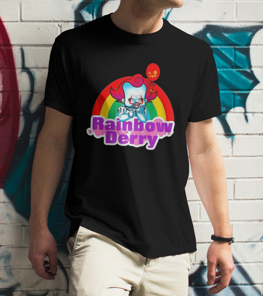 Rainbow Derry Pennywise Infant Balloon Cartoon T-Shirt