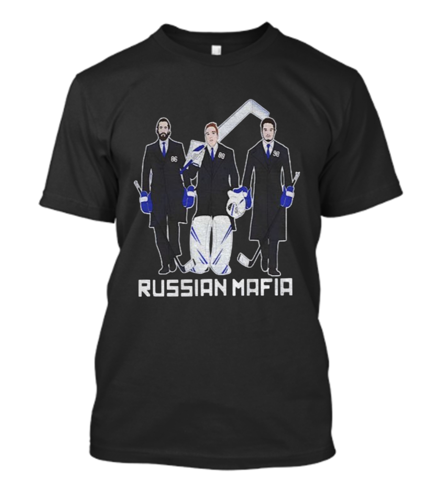Nikita Kucherov Andrei Vasilevskiy Mikhail Sergachev Russian Mafia Tampa Bay Lightning Hockey T-Shirt