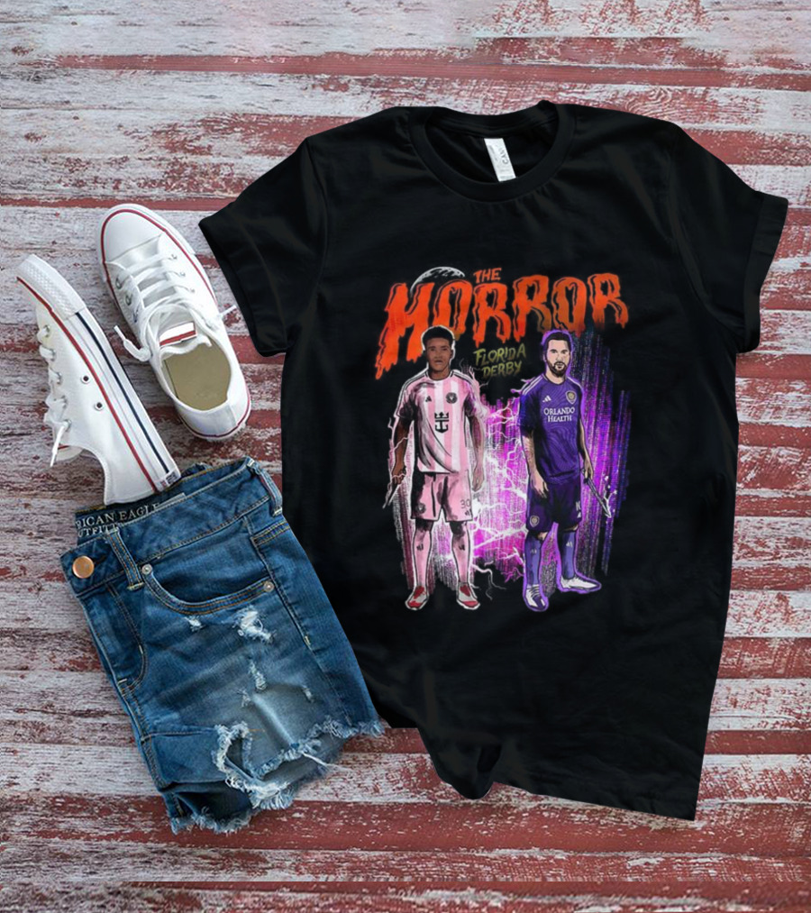 Florida Derby Horror Halloween With Miami And Orlando Players T-Shirt
