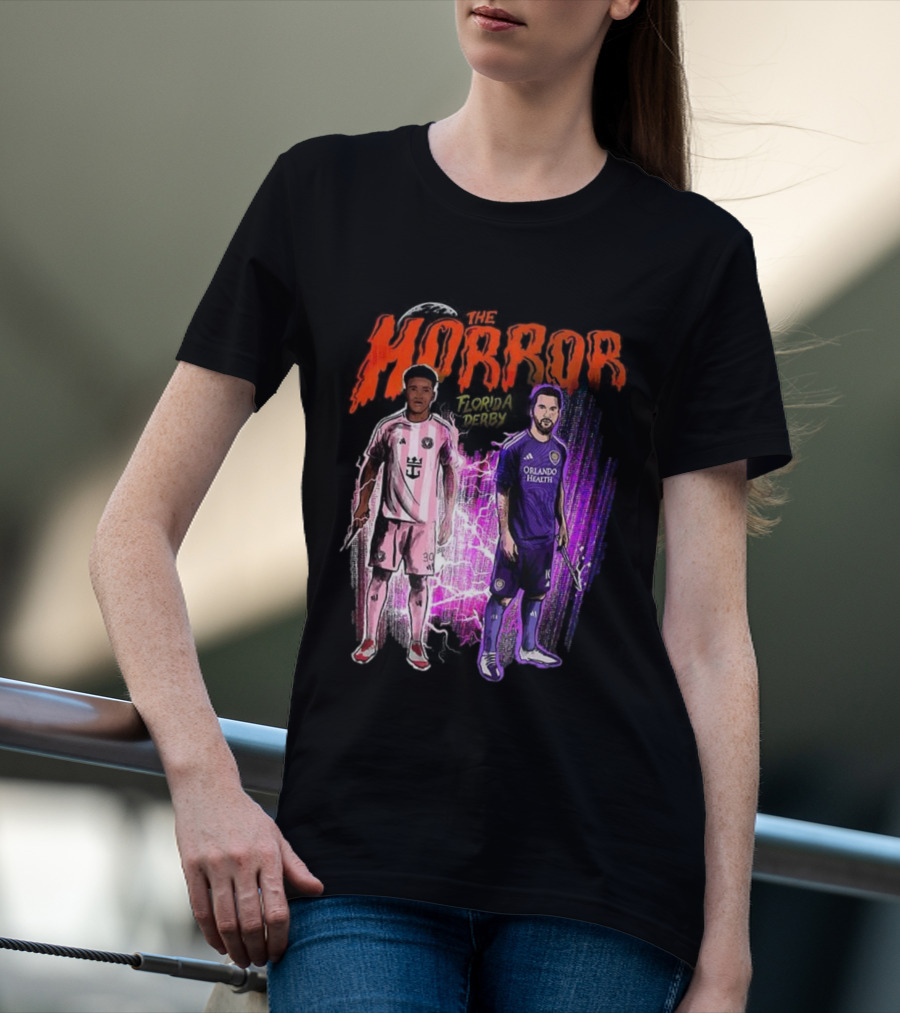 Florida Derby Horror Halloween With Miami And Orlando Players T-Shirt