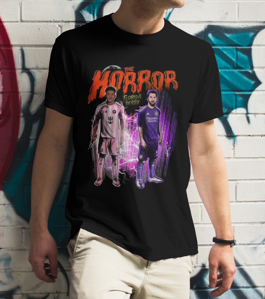 Florida Derby Horror Halloween With Miami And Orlando Players T-Shirt