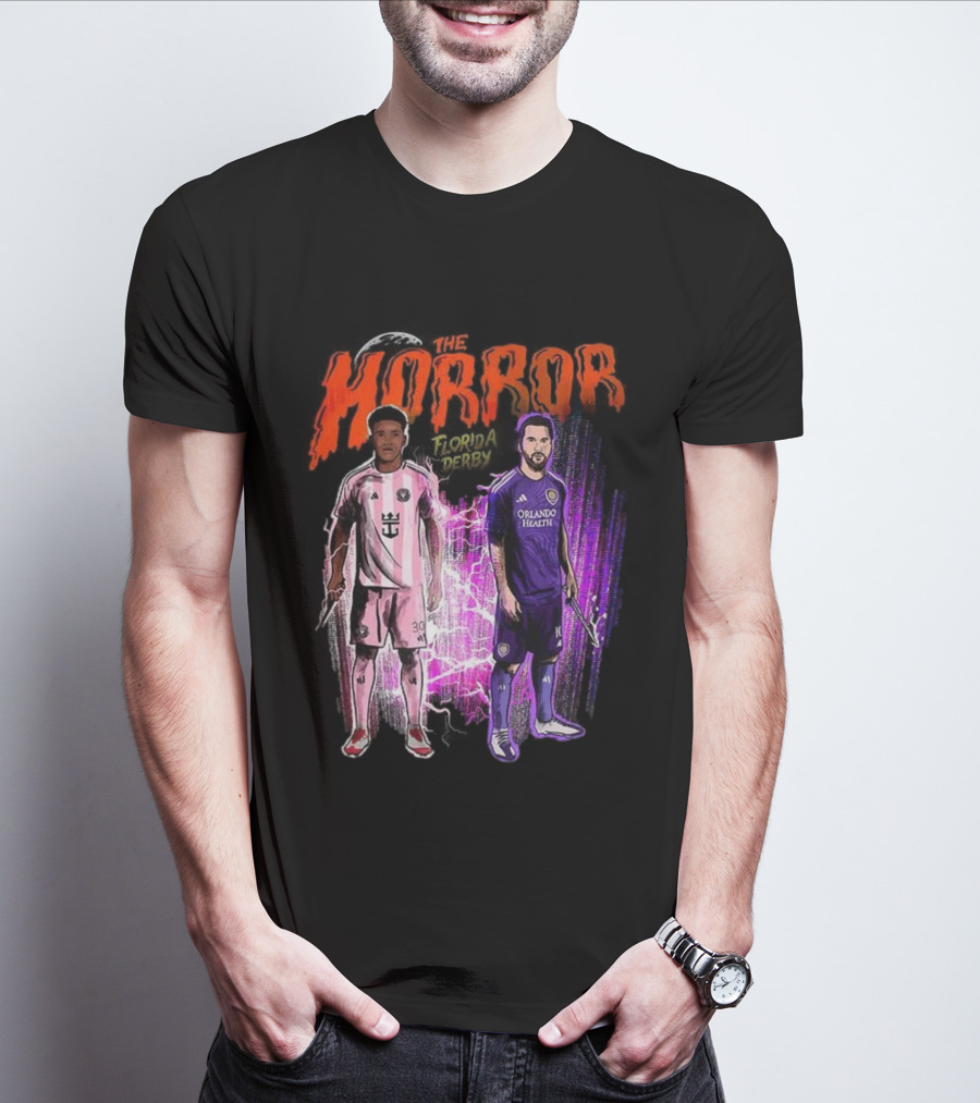 Florida Derby Horror Halloween With Miami And Orlando Players T-Shirt