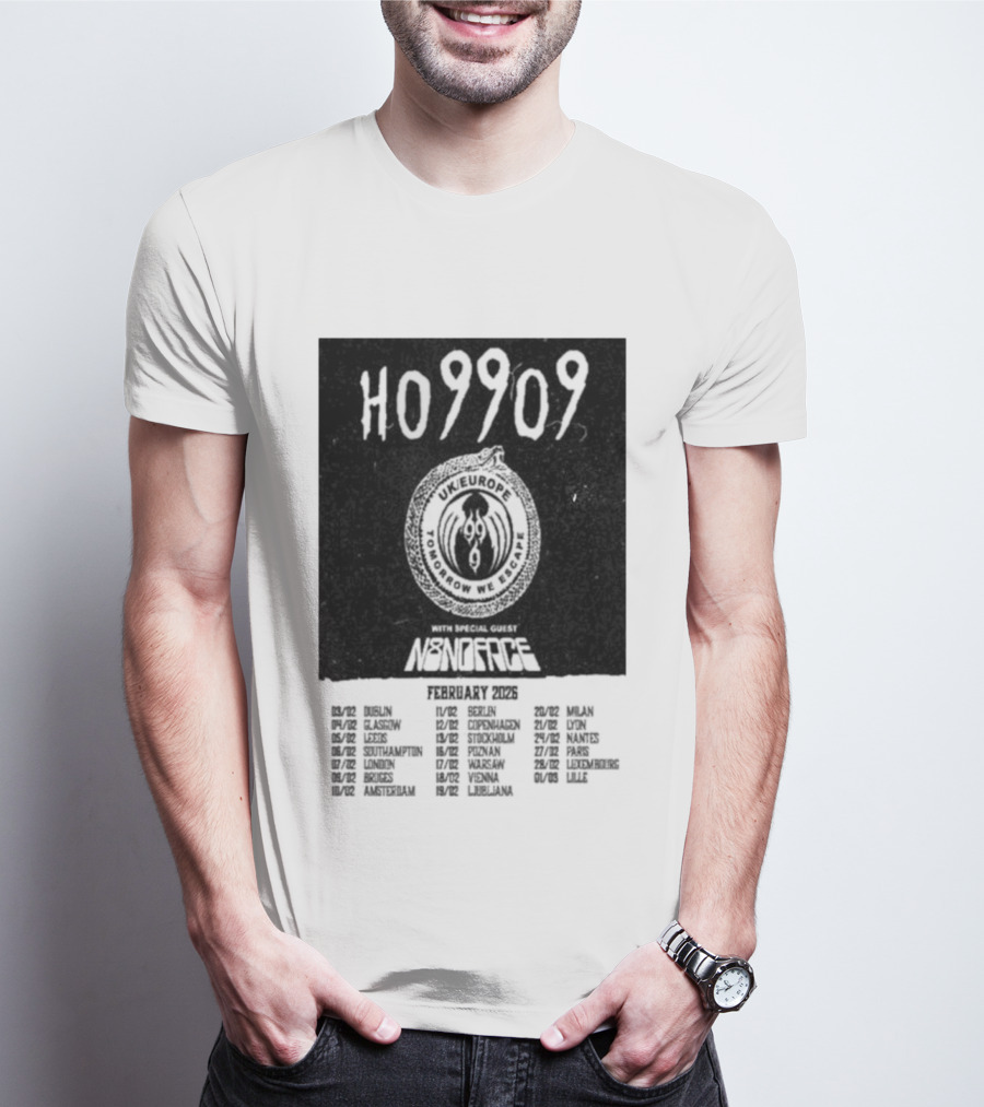 H09202 Monstercat Uncaged UK Europe February 2026 Tour T-Shirt