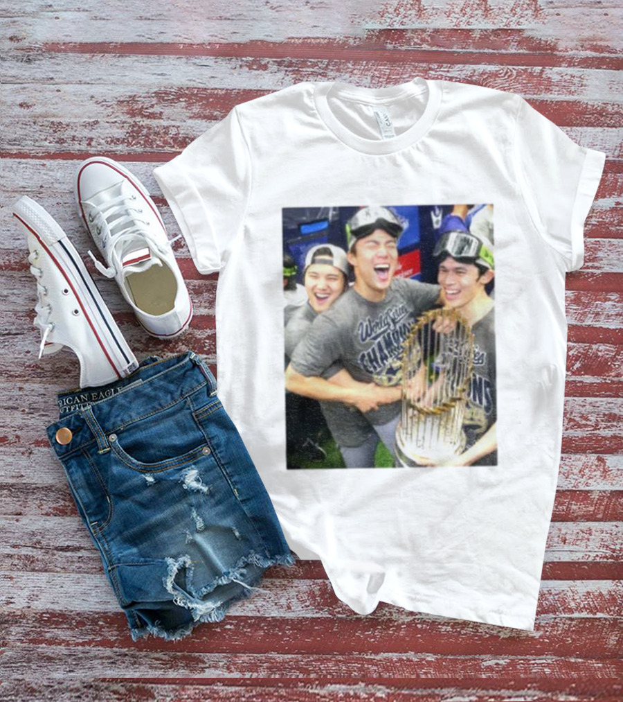 Los Angeles Dodgers World Series Champions 2025 Celebration Moment T-Shirt