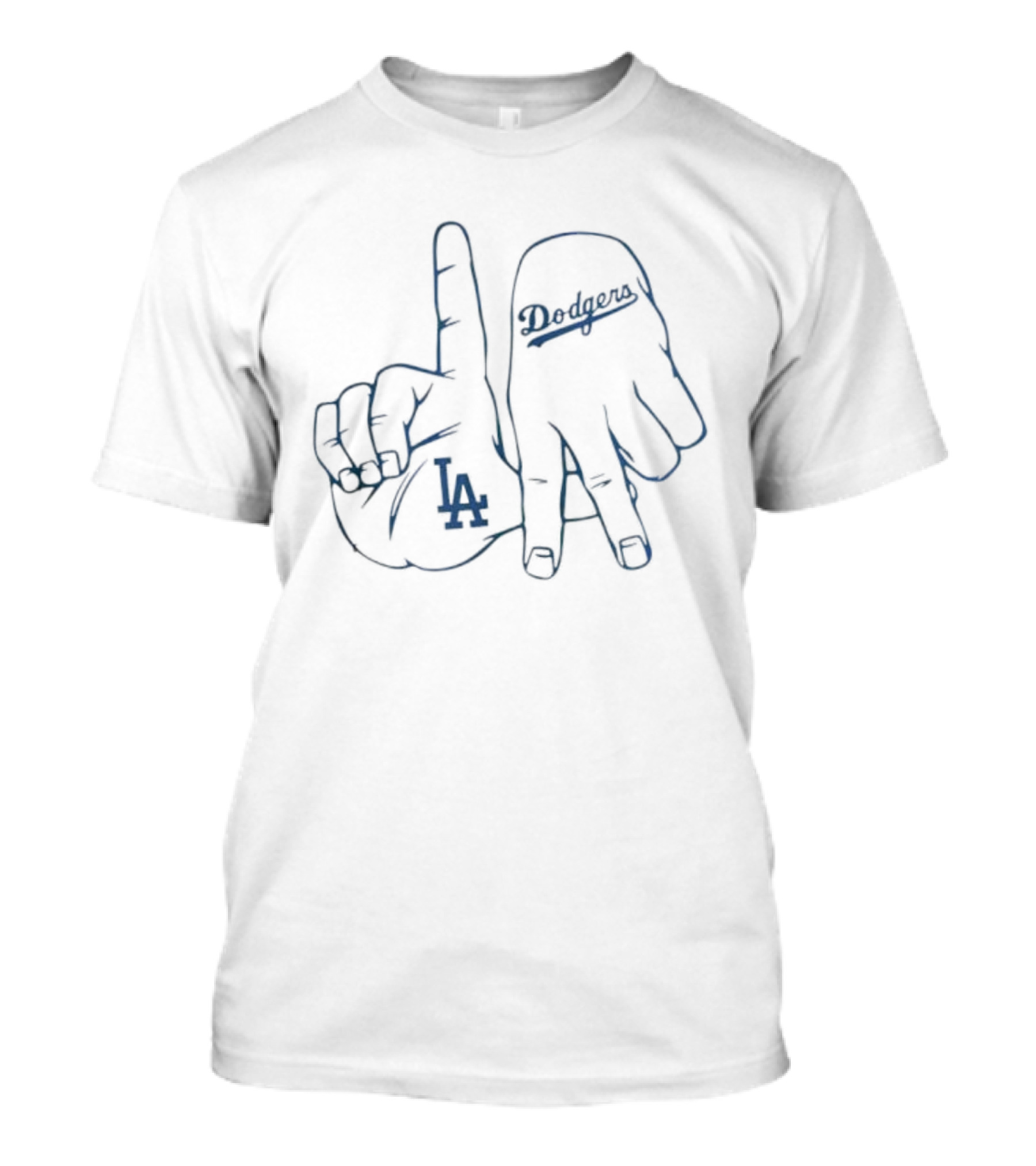 Los Angeles Dodgers LA Hand Sign 2025 Edition T-Shirt