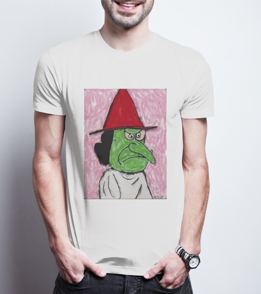 Lucy Van Pelt Witch Costume Red Hat Green Face MGRAY T-Shirt