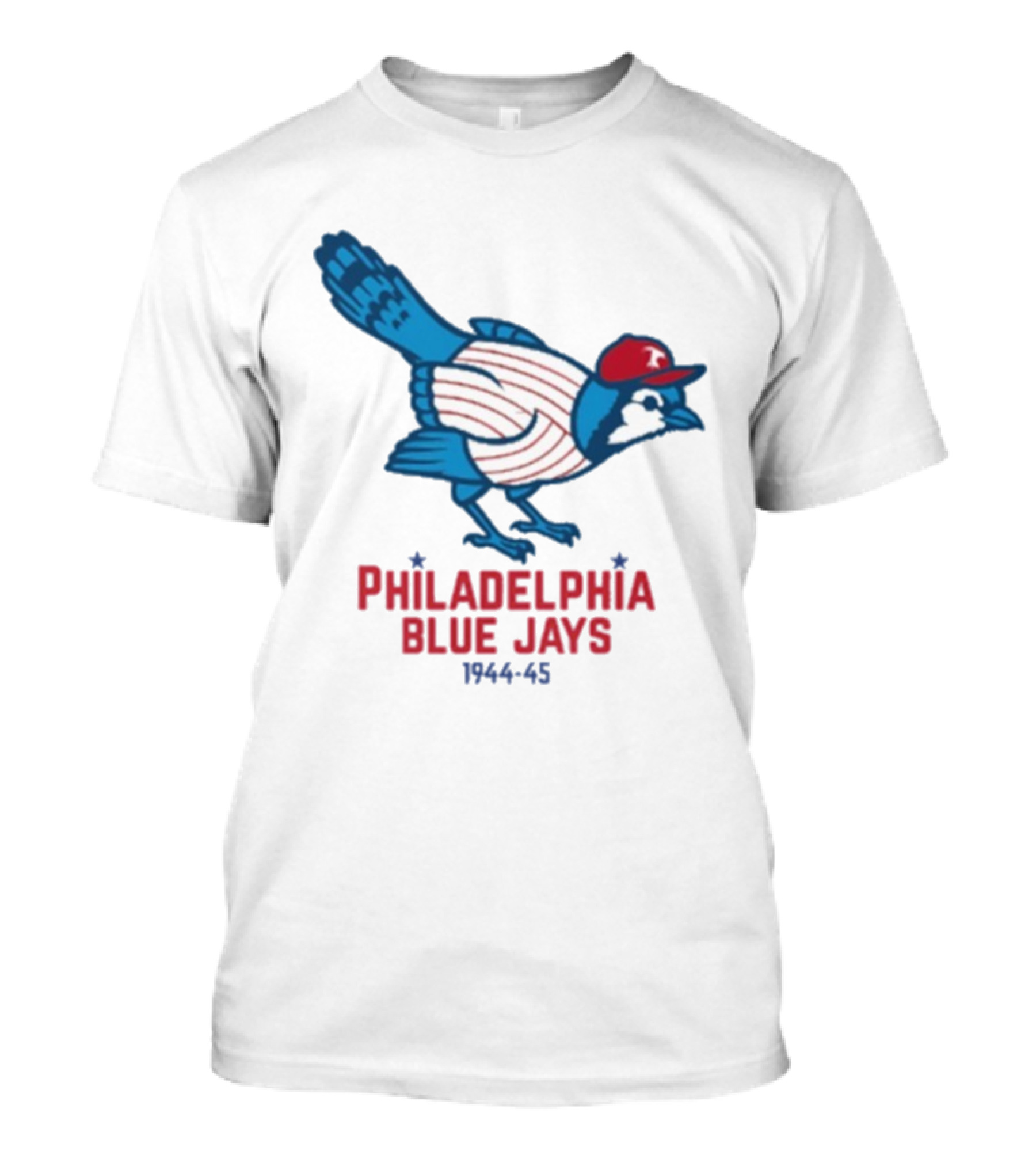 Philadelphia Blue Jays 1944-1945 Mascot Collaboration Phillies Blue Jays T-Shirt