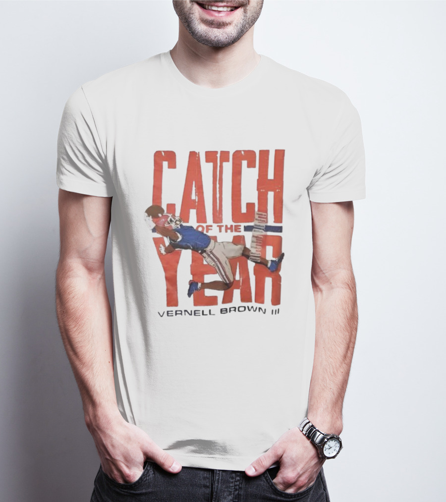 Vernell Brown III Catch Of The Year Football Action T-Shirt