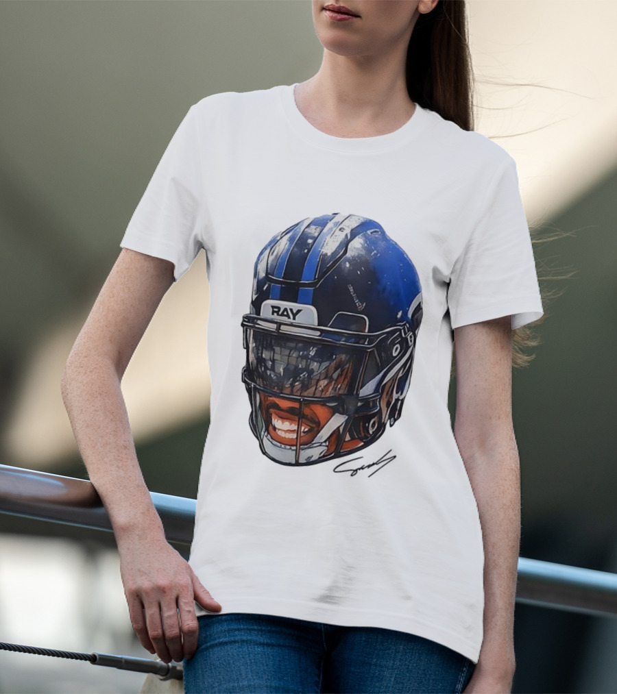 Zay Flowers Big Face Helmet Ravens Football T-Shirt