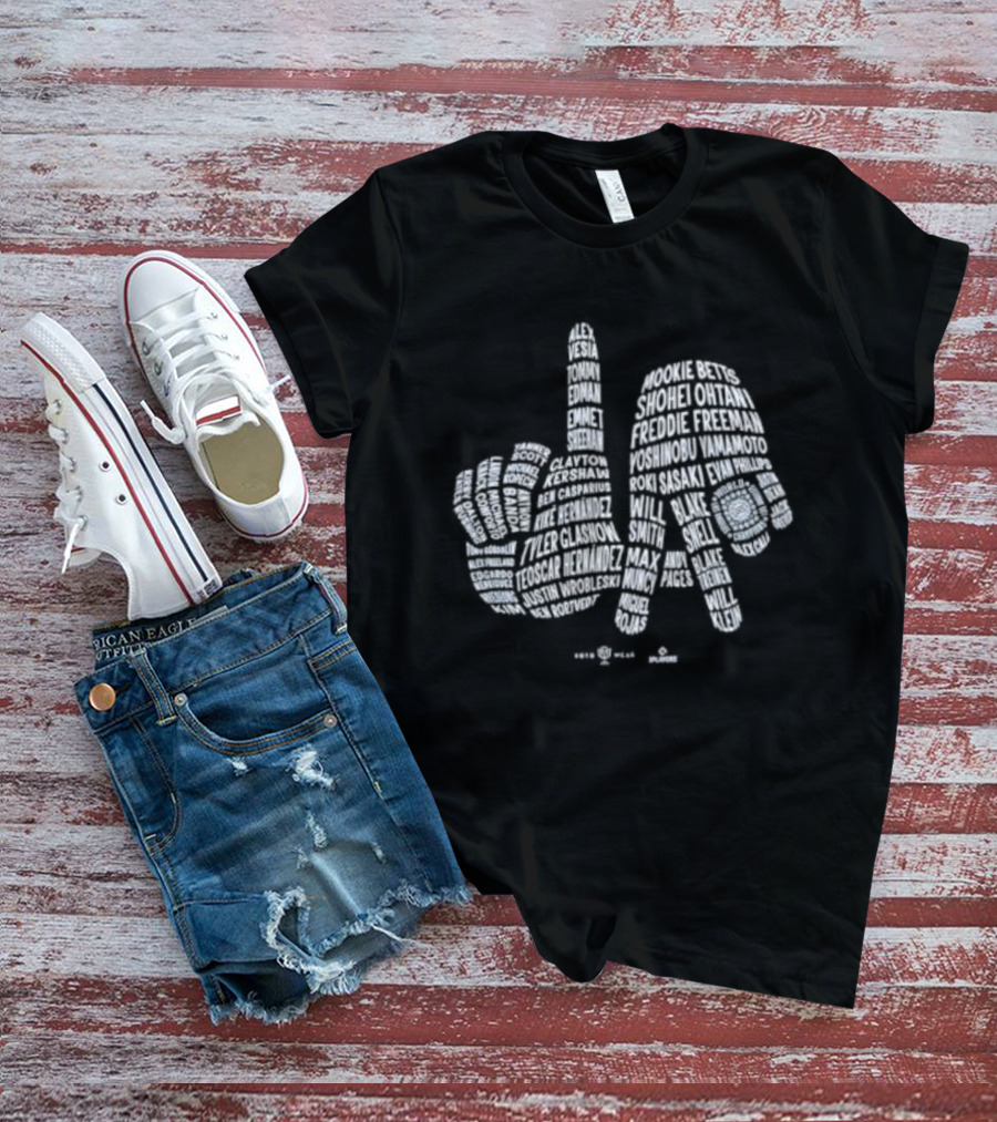 Los Angeles Dodgers LA 2025 Champs Balloon Hands T-Shirt