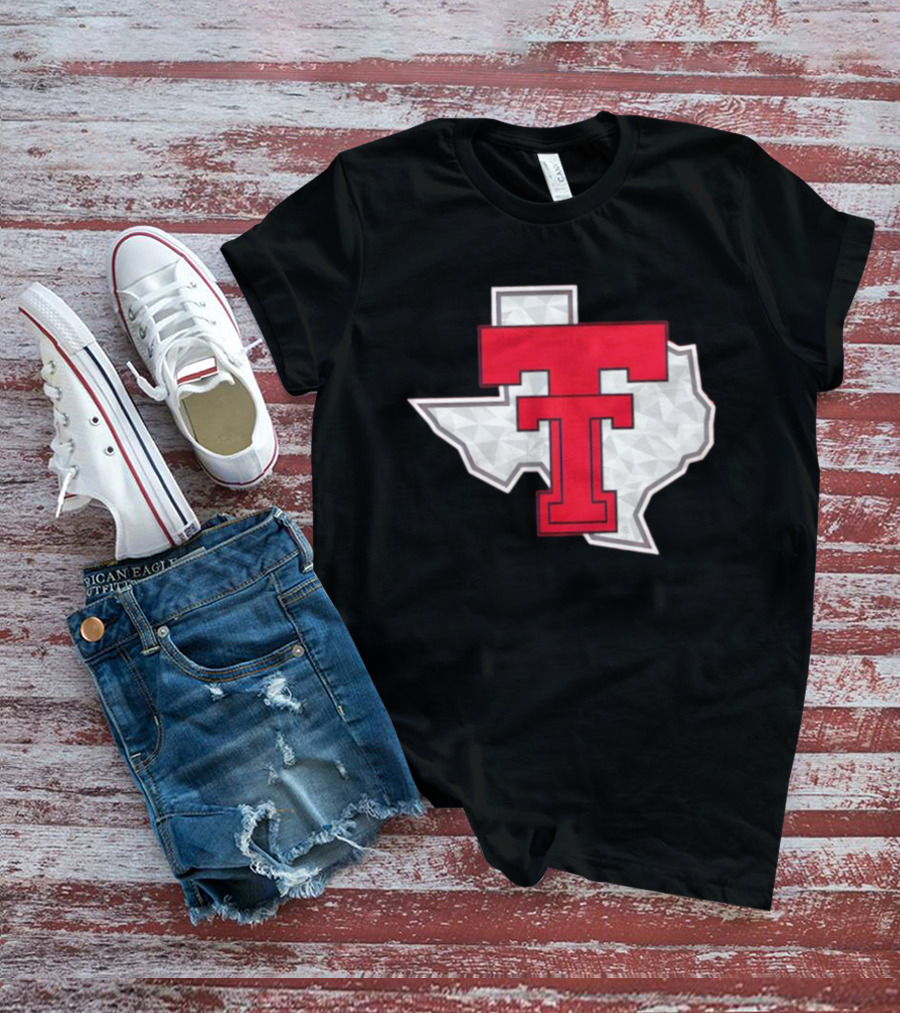 Texas Tech Red Raider Galvanized Pride State Emblem T-Shirt