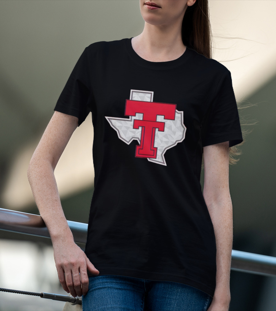 Texas Tech Red Raider Galvanized Pride State Emblem T-Shirt