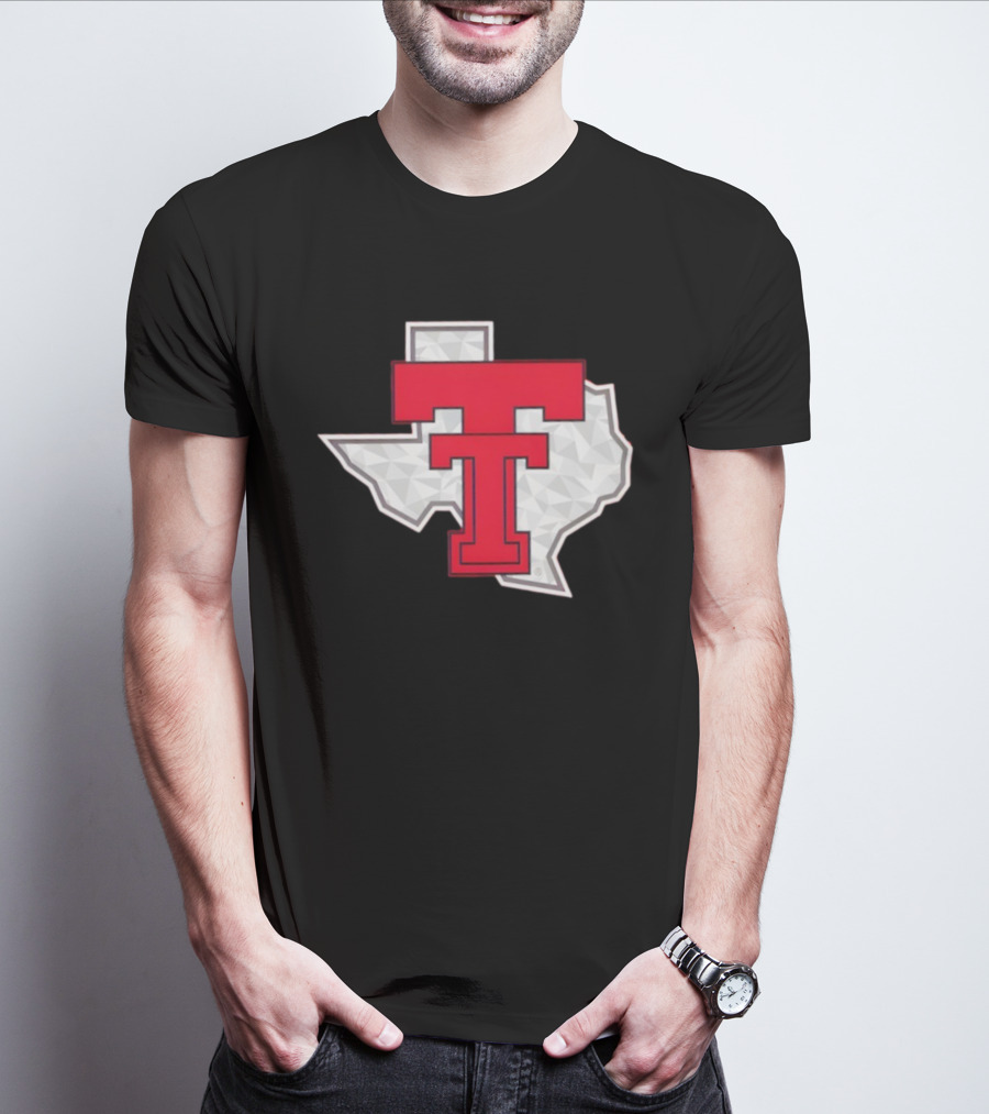 Texas Tech Red Raider Galvanized Pride State Emblem T-Shirt