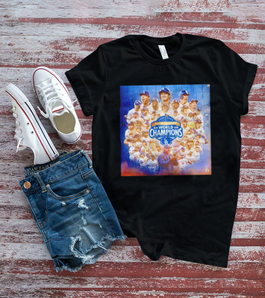 Back-To-Back 2024 2025 World Champions LA Dodgers T-Shirt