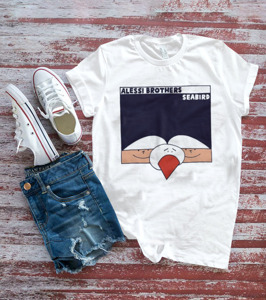 Alessi Brothers Seabird Cartoon Style Duo With Seagull T-Shirt