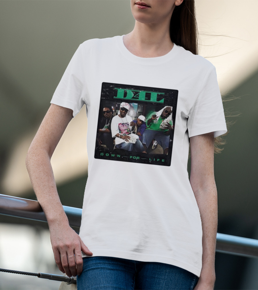 D4L Down For Life Album Cover Crew With Money And Bling T-Shirt