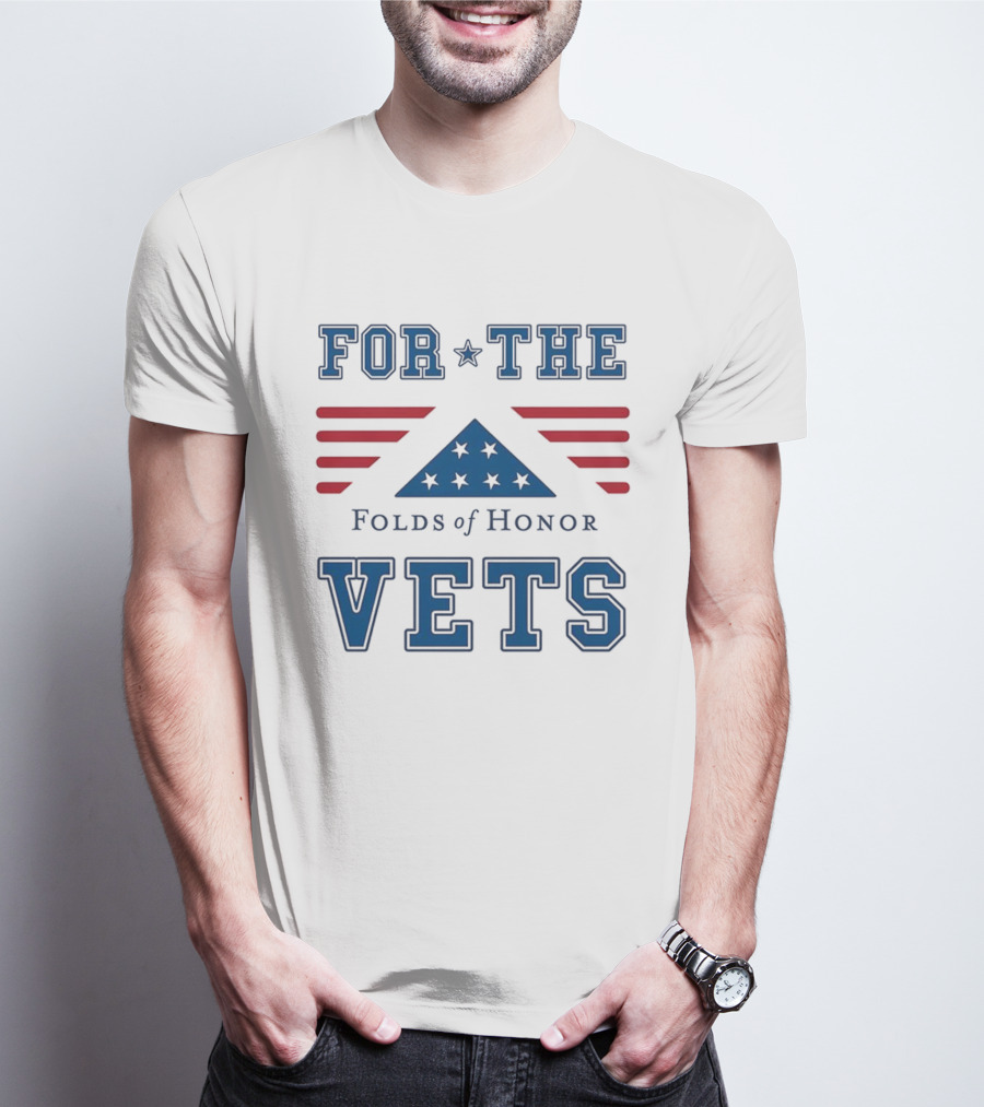 For The Vets Folds Of Honor Stars And Stripes Tribute T-Shirt