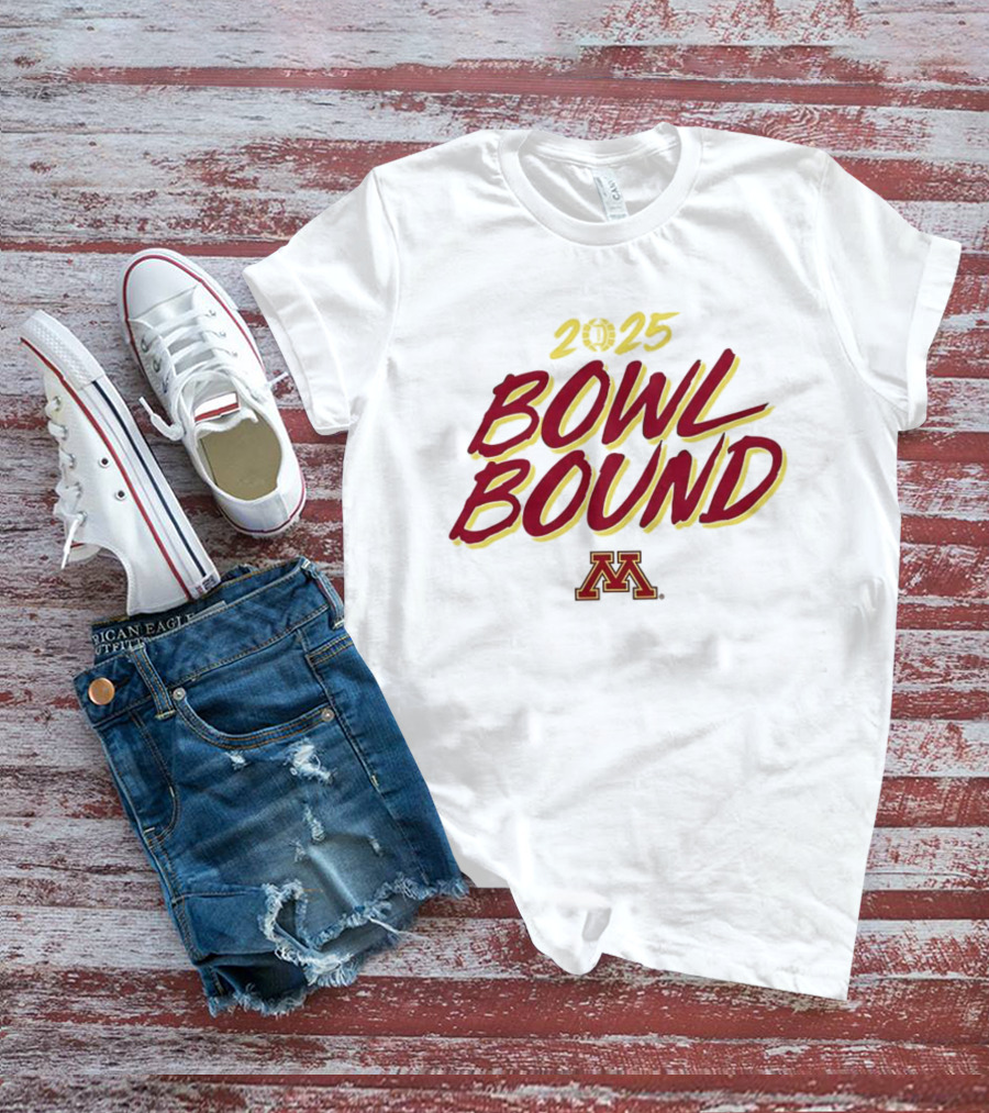 Minnesota Golden Gophers 2025 Bowl Bound Football T-Shirt