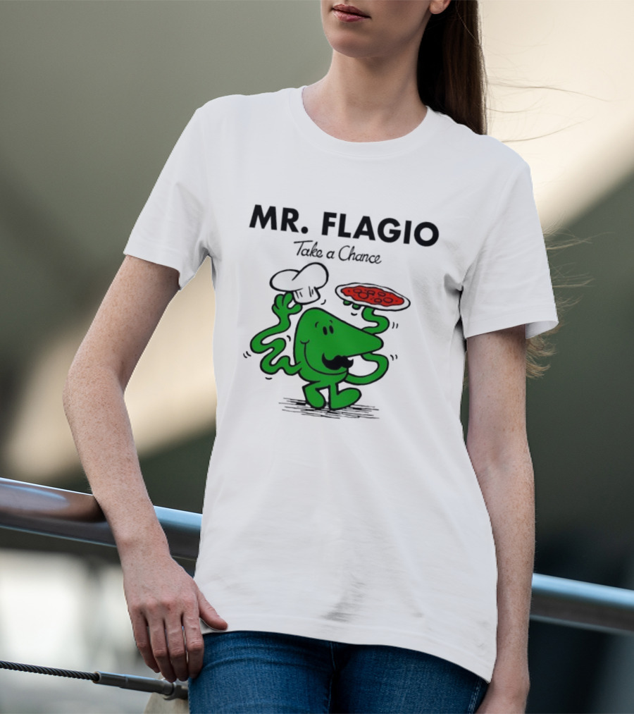 Mr. Flagio Take A Chance Chef Pizza T-Shirt