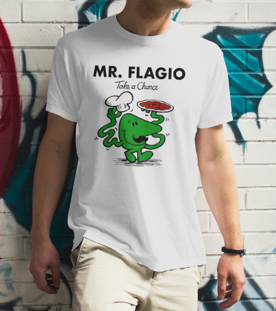 Mr. Flagio Take A Chance Chef Pizza T-Shirt