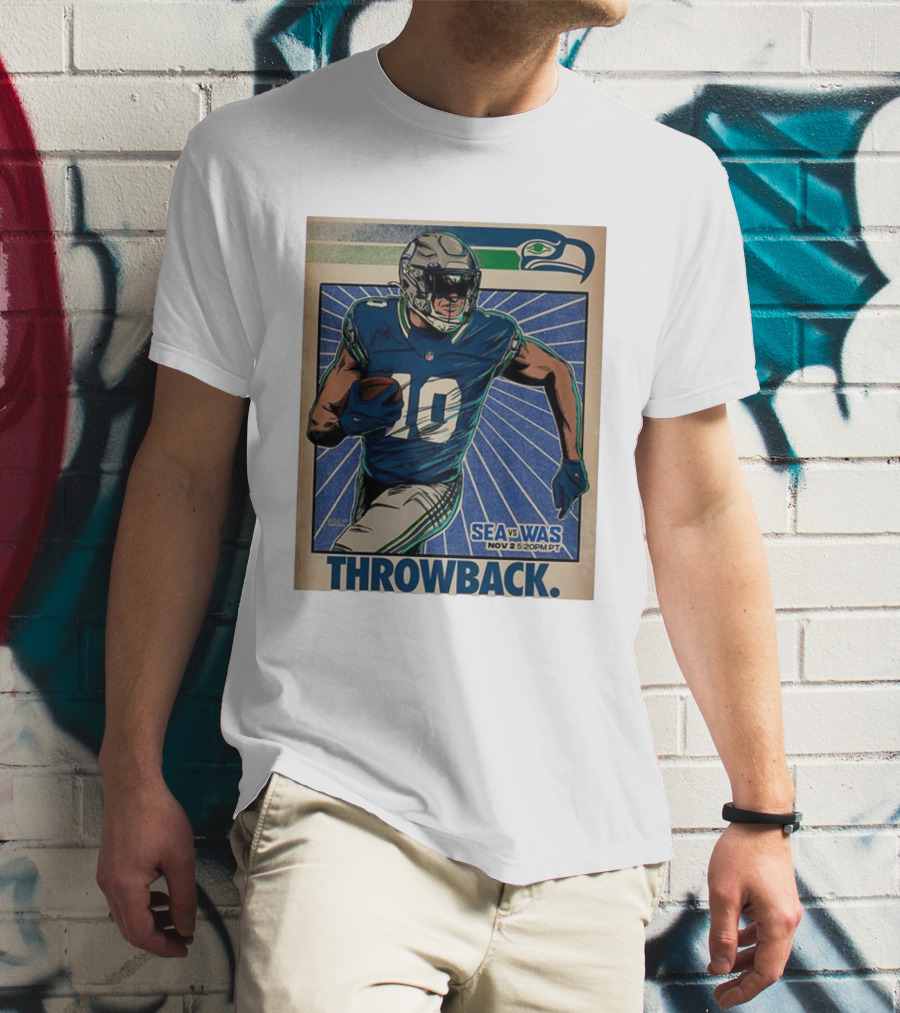 Seattle Seahawks Vs Washington Commanders Nov 2 Throwback NFL 2025 T-Shirt