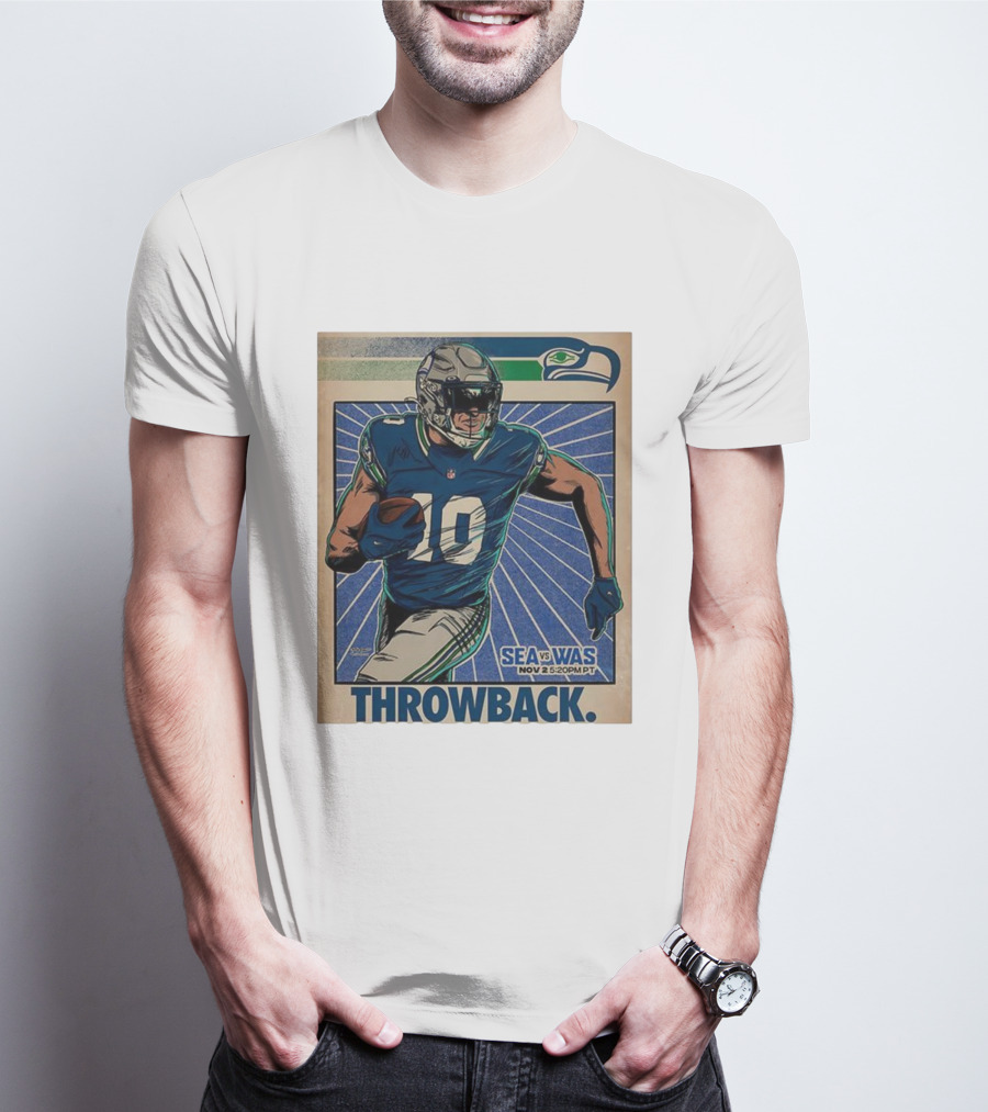 Seattle Seahawks Vs Washington Commanders Nov 2 Throwback NFL 2025 T-Shirt