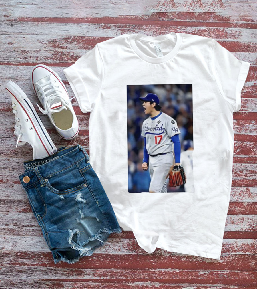 Shohei Ohtani Uncoded LA Player Number 17 T-Shirt