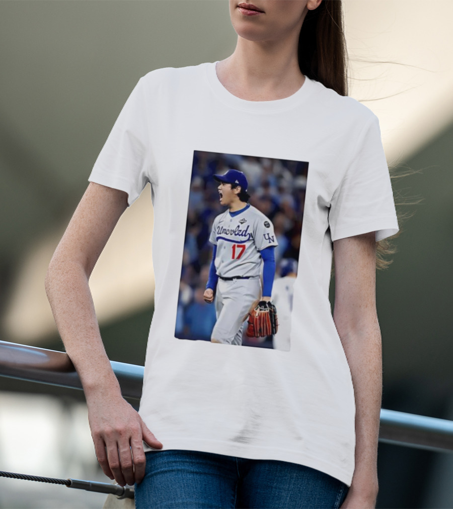 Shohei Ohtani Uncoded LA Player Number 17 T-Shirt