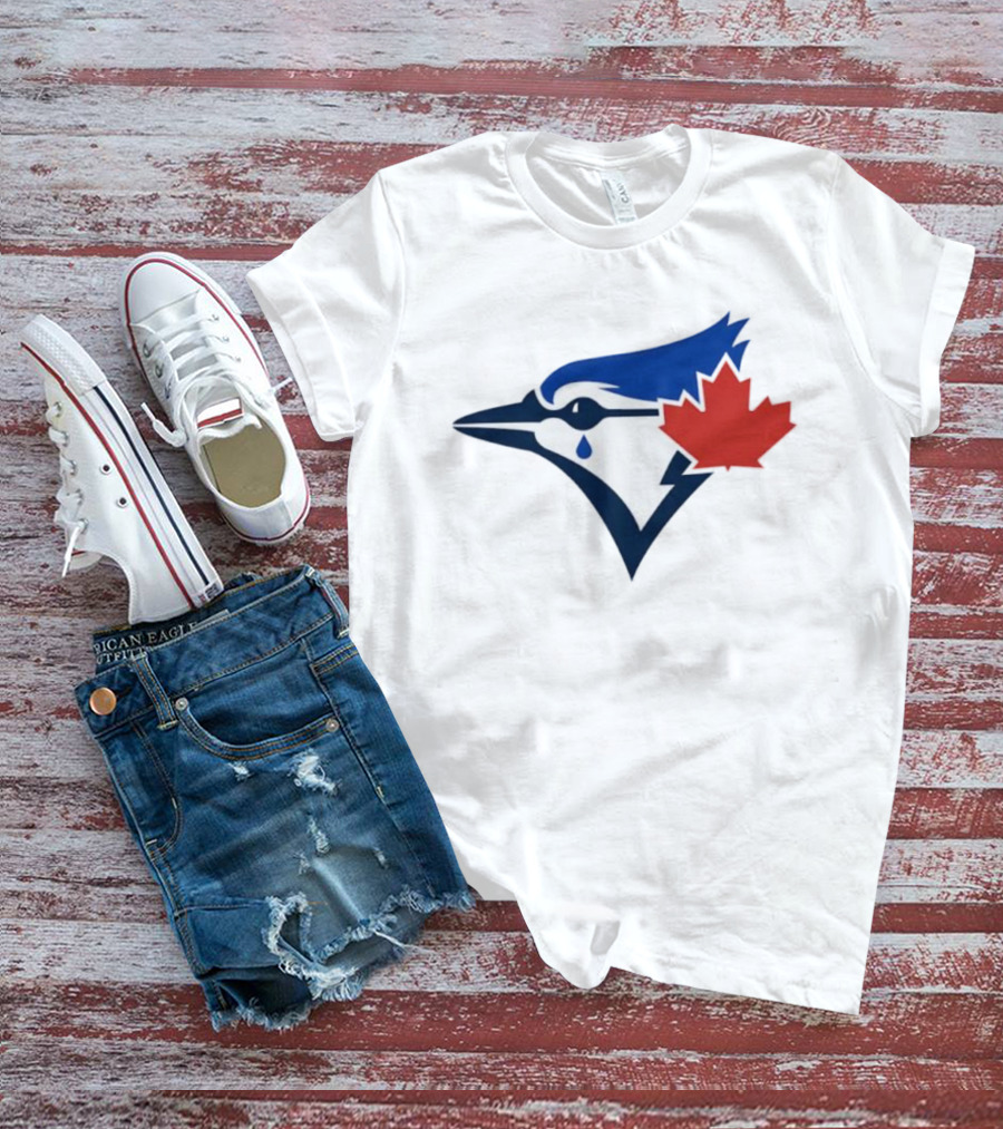 Toronto Blue Jays Maple Leaf Logo With Tear Drop T-Shirt