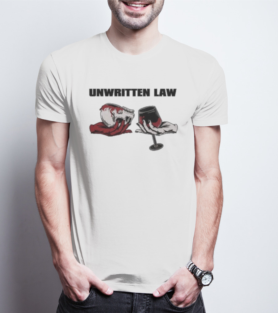 Unwritten Law Beggars Skull And Wine Glass Graphic T-Shirt
