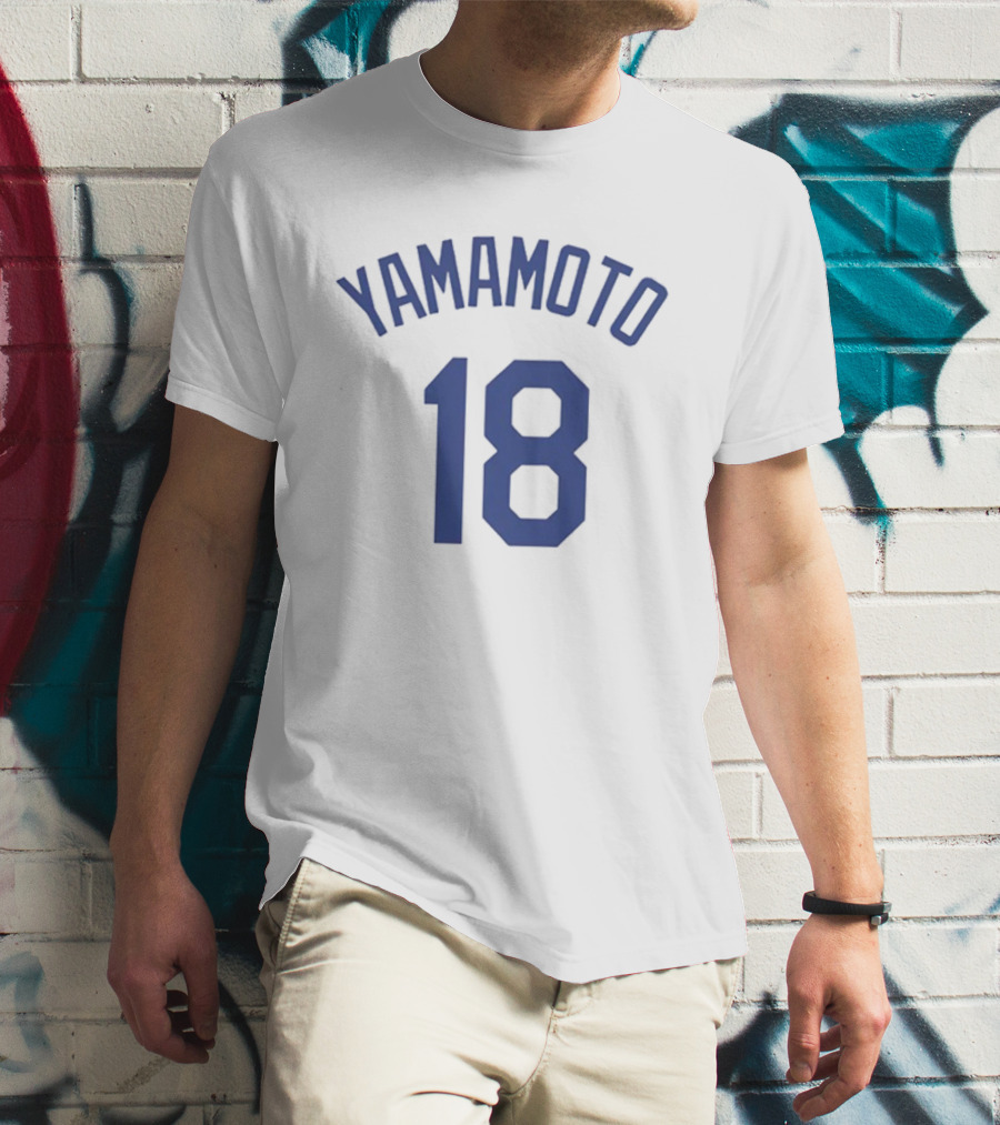 Yoshinobu Yamamoto 18 Los Angeles Dodgers MVP Cartoon T-Shirt