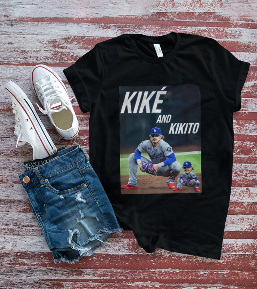 Dodgers Kiké And Kikito Photo T-Shirt