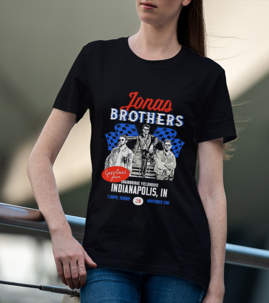 Greetings From Jonas Brothers Indianapolis IN Sunday JB Your Hometown T-Shirt