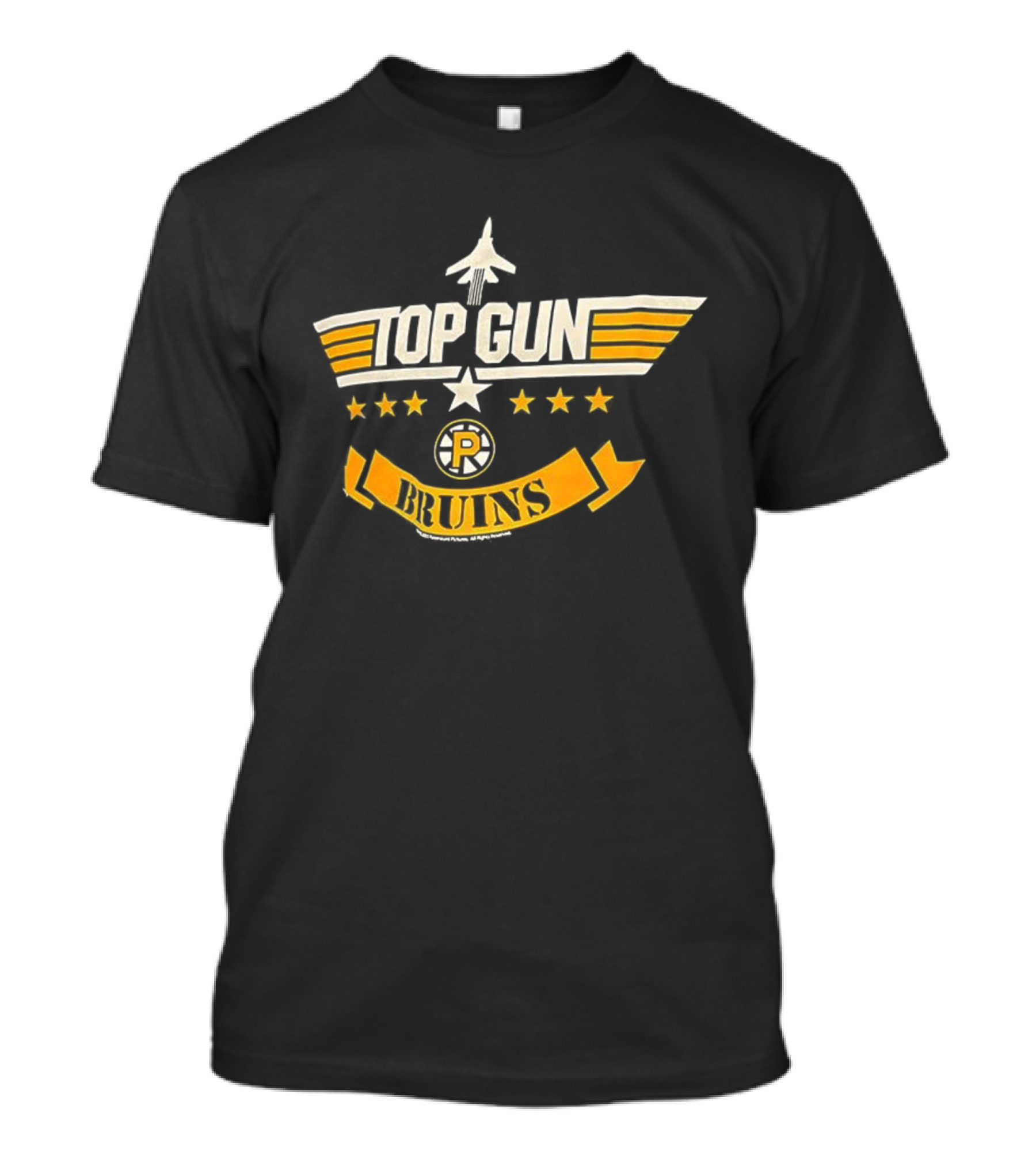 Top Gun Providence Bruins Stars Banner T-Shirt