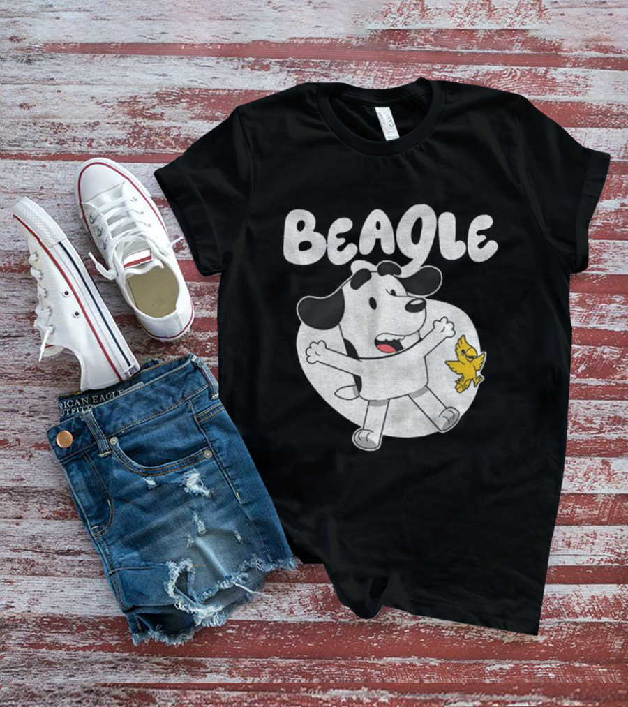 Snoopy Woodstock Bluey Beagle Dog Children Animation T-Shirt