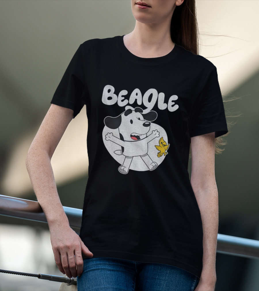 Snoopy Woodstock Bluey Beagle Dog Children Animation T-Shirt