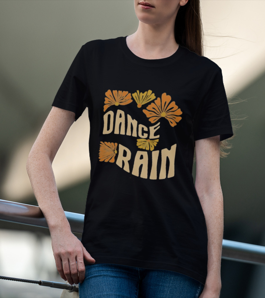 Charles Wesley Godwin Dance Rain Floral Pattern T-Shirt