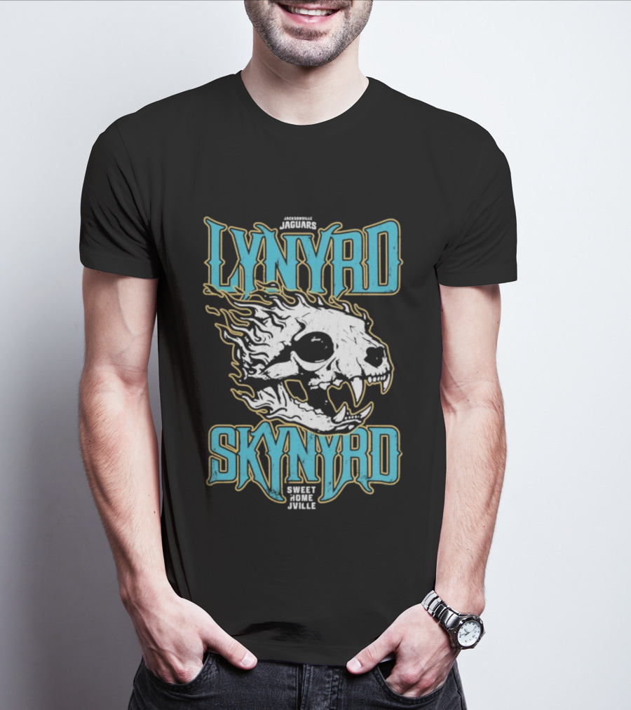 Jacksonville Jaguars Lynyrd Skynyrd Sweet Home Jville Football Collaboration T-Shirt