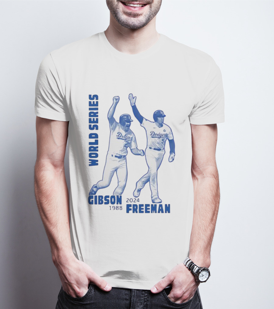 World Series Dodgers Gibson 1988 Freeman 2024 T-Shirt