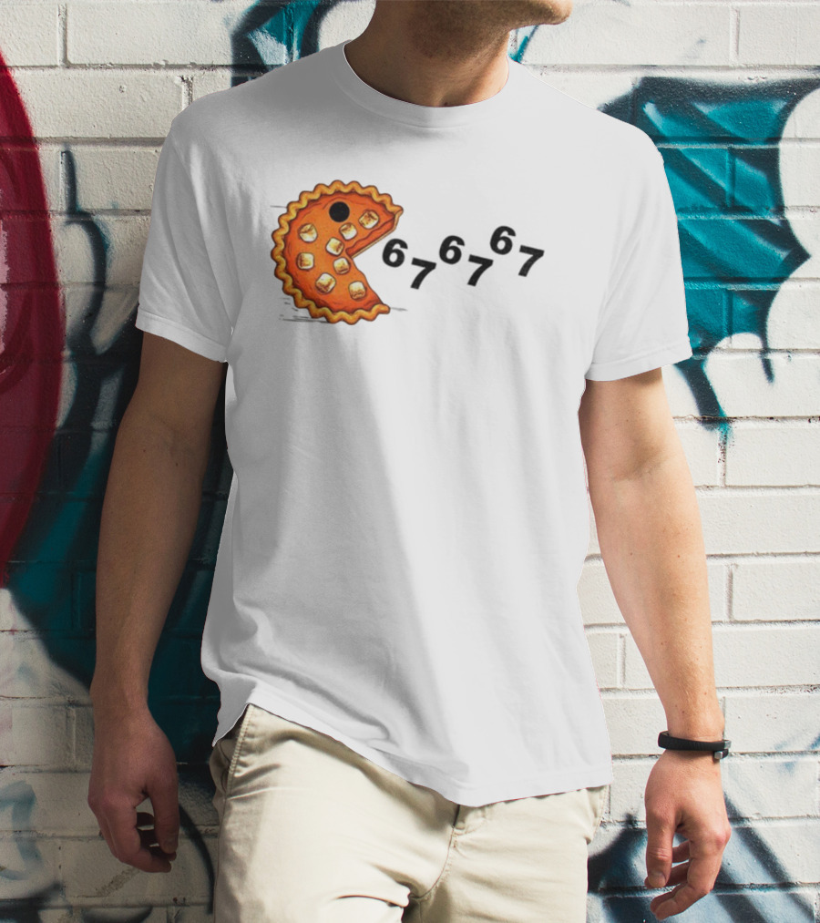 Pacman Pumpkin Pie Eating Ghosts Happy Fall Meme 67 T-Shirt