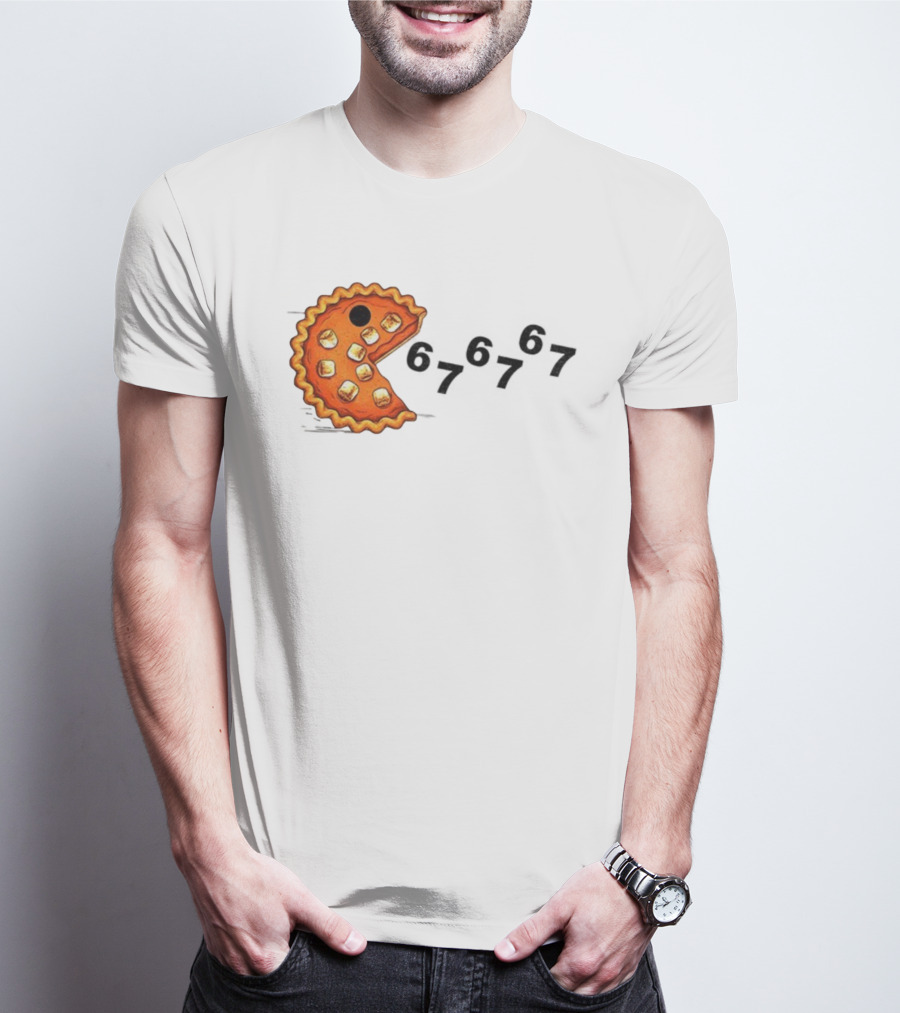 Pacman Pumpkin Pie Eating Ghosts Happy Fall Meme 67 T-Shirt