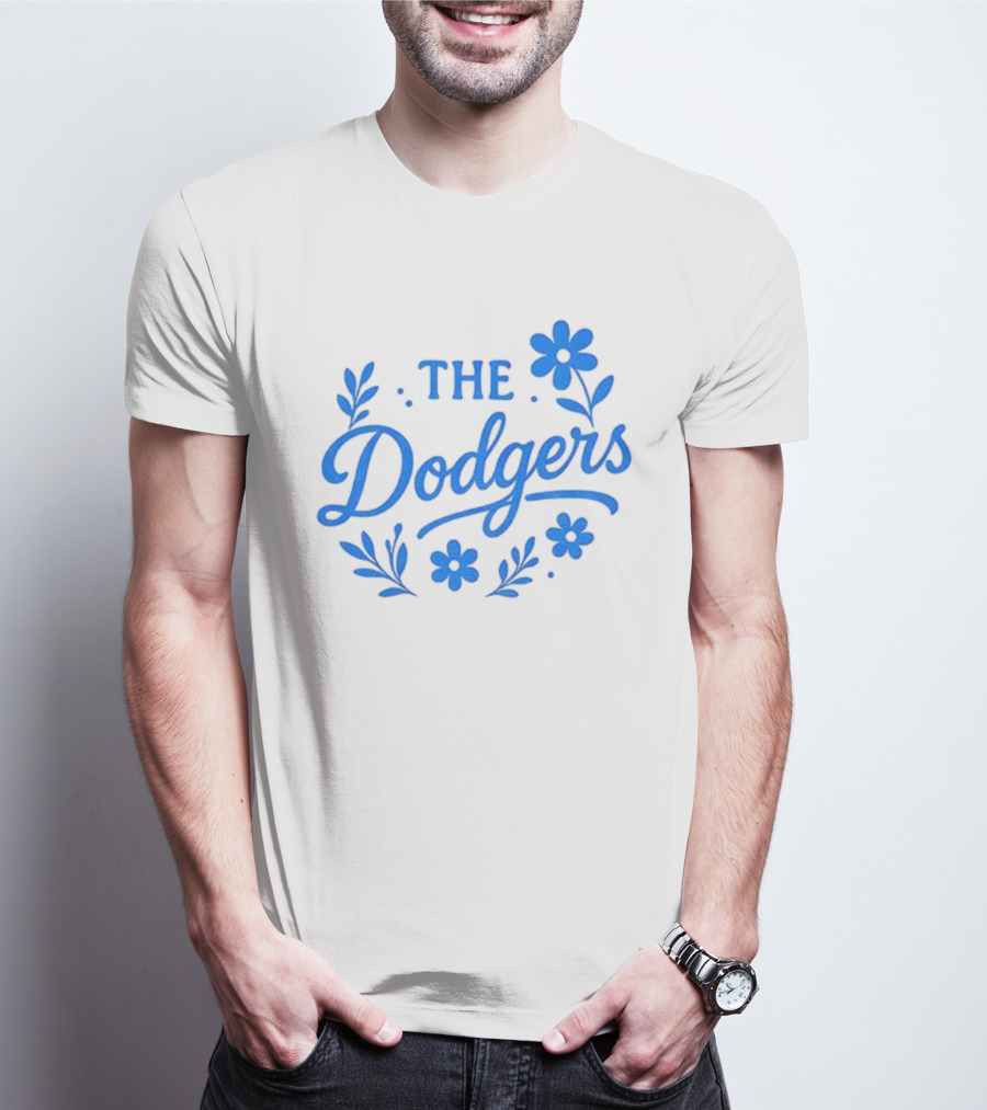 Floral Dodgers World Series 2025 Los Angeles Dodgers Flowers T-Shirt